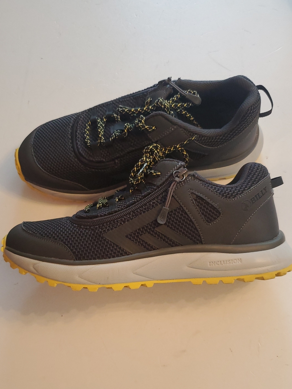 Billy footwear Billy inclusion trail Charcoal yellow size 10W